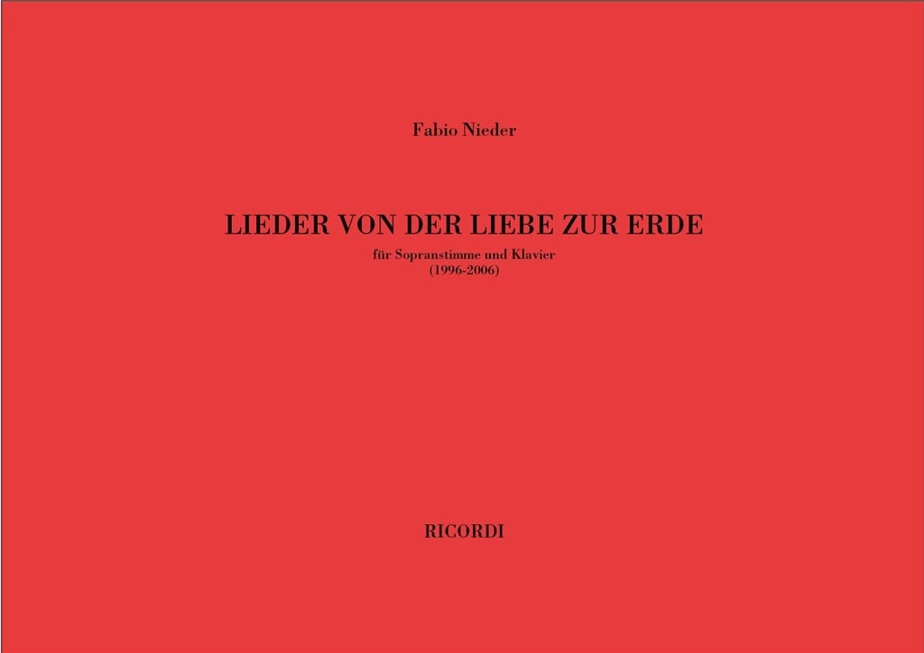 Lieder Von Der Liebe Zur Erde